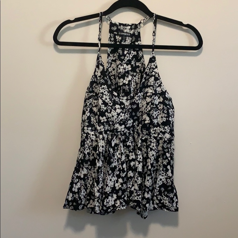 NWOT Express Floral Printed Babydoll Cami